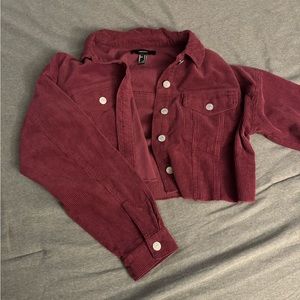 Cropped button up jacket
